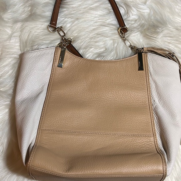 Calvin Klein Boxy Poly Two-Tone Tote Bag #H-4 - Picture 10 of 10